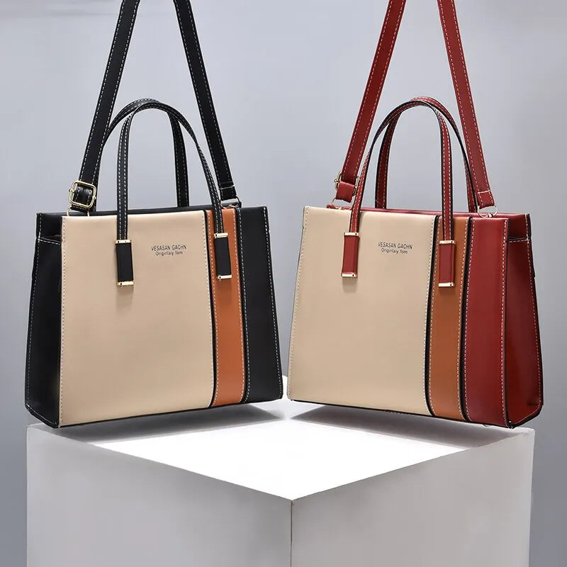 Bolsas Artesanais em Patchwork para Mulheres: Tote de Grande Capacidade, Alça Ajustável, Estilo na Moda" shopjponline.com