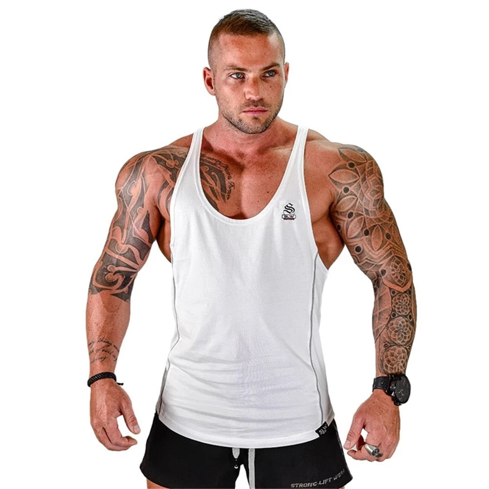 O Seu Aliado de Musculação: Nova Camisola Sem Mangas Masculina em Algodão shopjponline.com