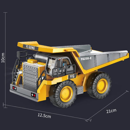 Combo de Carros de Controle Remoto para Meninos - Excavadora, Caminhão Basculante e Bulldozer!" shopjponline.com