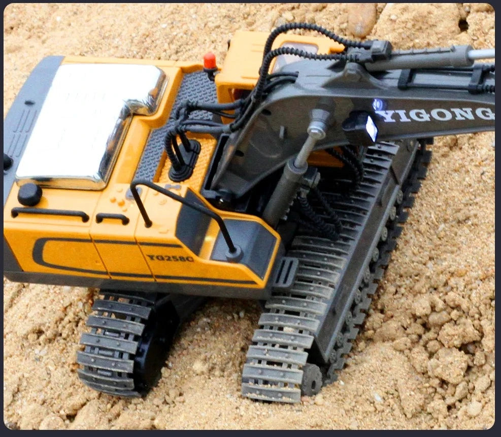 Combo de Carros de Controle Remoto para Meninos - Excavadora, Caminhão Basculante e Bulldozer!" shopjponline.com