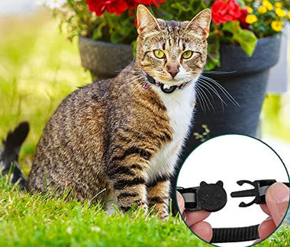 Seu gato sempre ao alcance: Garanta a tranquilidade de saber onde está seu peludo com a ATUBAN Airtag Cat Collar, uma coleira que une segurança e tecnologia. shopjponline.com