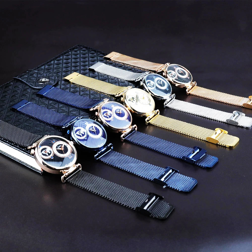 Aishy Fashion Watch Men Top Luxury Brand Men Stainless Steel Business Men Wrist Watch for dropshipping shopjponline.com