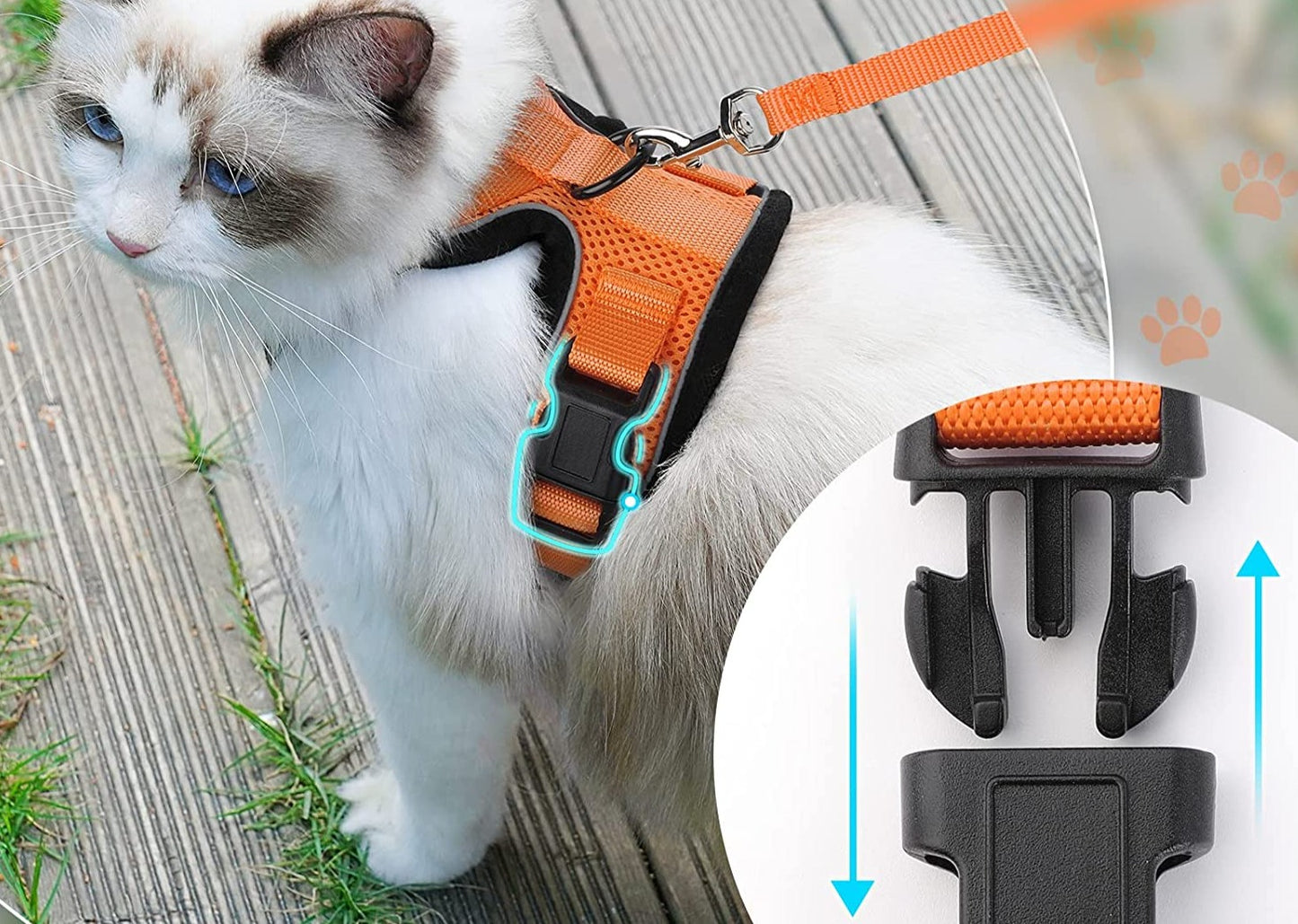 Seu Gato Merece o Melhor: ATUBAN Cat Harness - Estilo e Conforto para Passeios Inesquecíveis! shopjponline.com