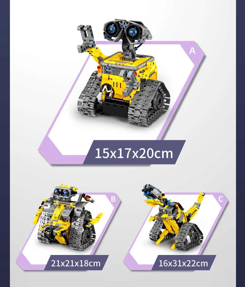 Mega Construtor 3 em 1: Robô Escavador RC, Carro de Corrida e Bulldozer - 520 Peças de Pura Imaginação para os Jovens Construtores! shopjponline.com