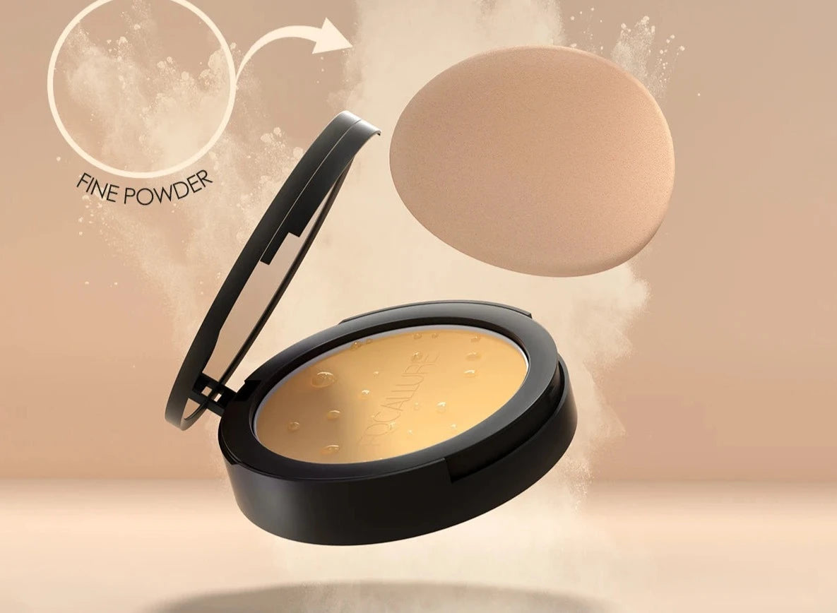 FOCALLURE Beleza Duradoura - Pó Compacto 9 Cores: Impermeável e Cobertura Perfeita shopjponline.com