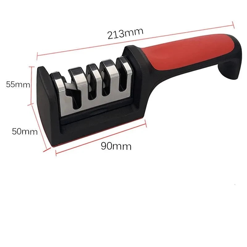 Amolador de Facas Multiusos de 3/4 Segmentos para Cozinha shopjponline.com