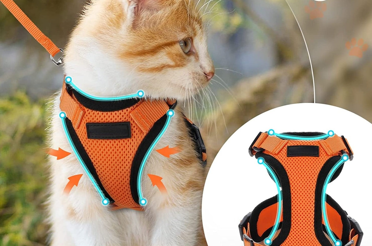 Seu Gato Merece o Melhor: ATUBAN Cat Harness - Estilo e Conforto para Passeios Inesquecíveis! shopjponline.com