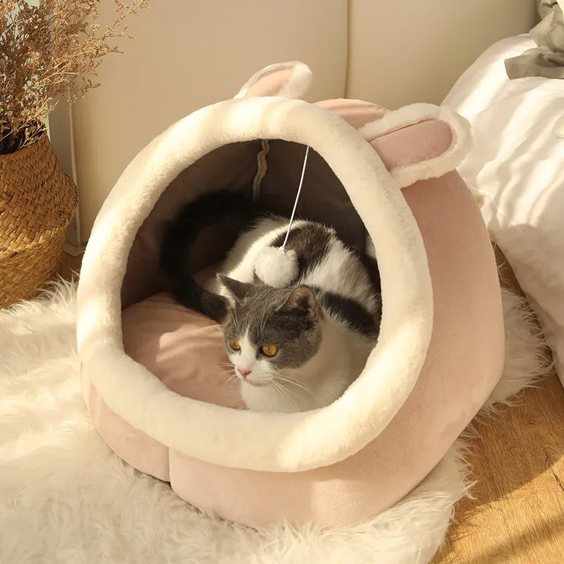 Leito Mimoso para Animais de Estimação - Cama Desmontável e Lavável para Gatos e Cãezinhos shopjponline.com