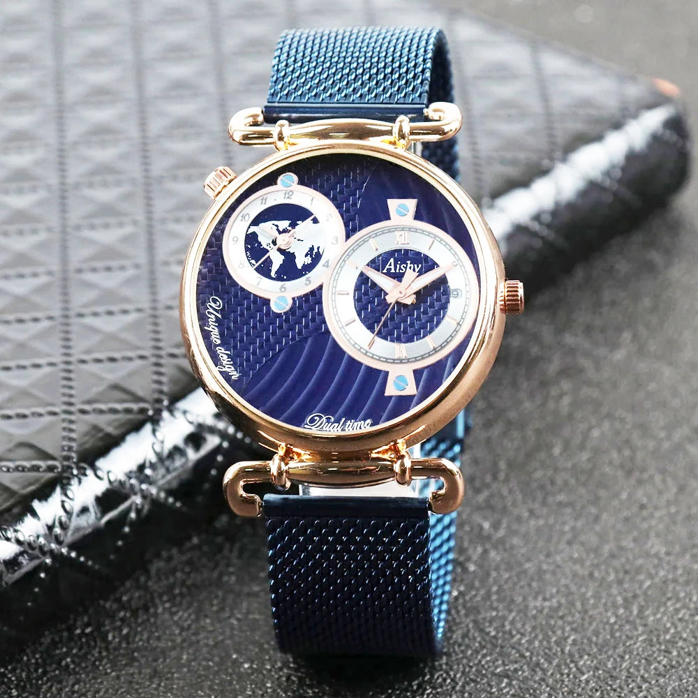 Aishy Fashion Watch Men Top Luxury Brand Men Stainless Steel Business Men Wrist Watch for dropshipping shopjponline.com